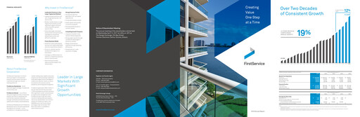 Thumbnail FirstService Annual Report 2016