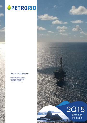 Miniature Prio SA (Petro Rio) Rapport trimestriel 2015-q2