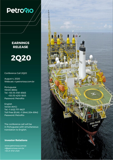 Miniature Prio SA (Petro Rio) Rapport trimestriel 2020-q2