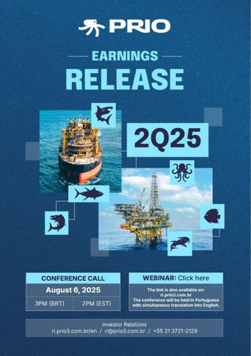 Miniature Prio SA (Petro Rio) Rapport trimestriel 2025-q2