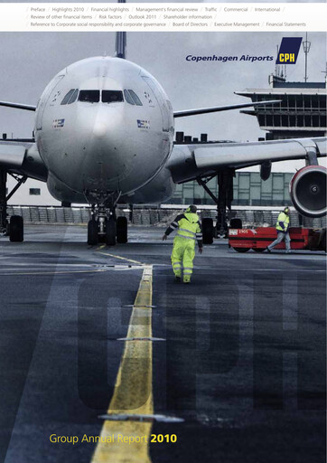 Thumbnail Copenhagen Airport Annual Report 2010