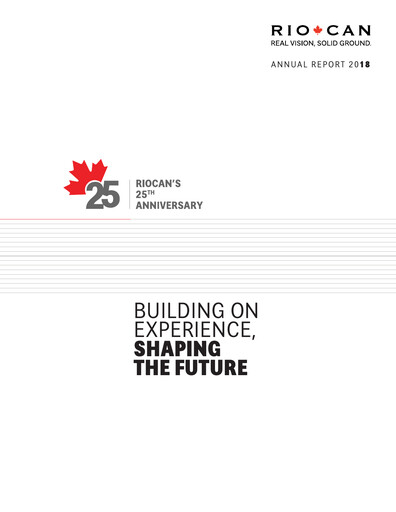 Thumbnail RioCan REIT Annual Report 2018
