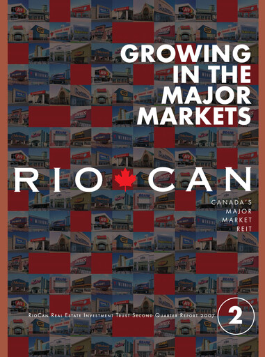 Thumbnail RioCan REIT Quarterly Report 2007-q2
