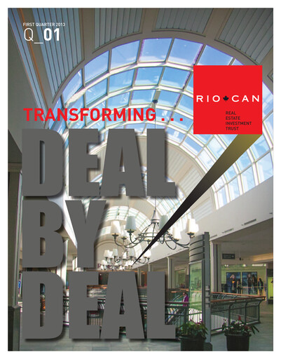 Thumbnail RioCan REIT Quarterly Report 2013-q1