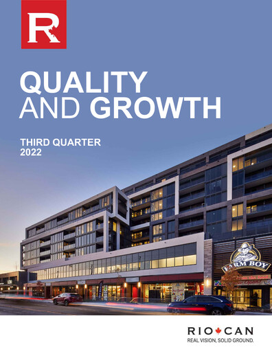 Thumbnail RioCan REIT Quarterly Report 2022-q3