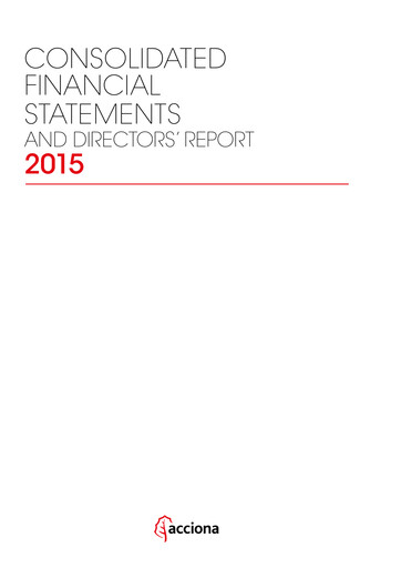 Thumbnail Acciona
 Financial Statement 2015