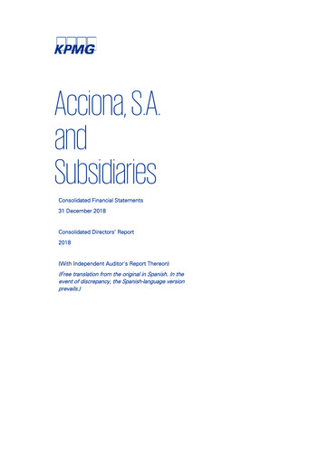Thumbnail Acciona
 Financial Statement 2018