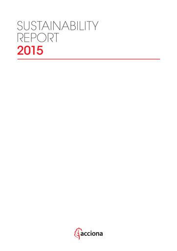 Thumbnail Acciona
 Sustainability Report 2015