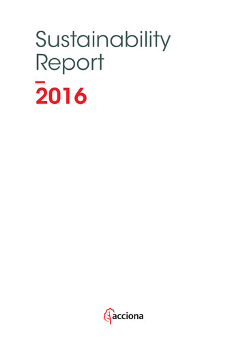 Thumbnail Acciona
 Sustainability Report 2016
