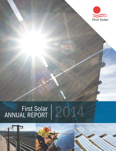 Vorschaubild First Solar
 Jahresbericht 2014