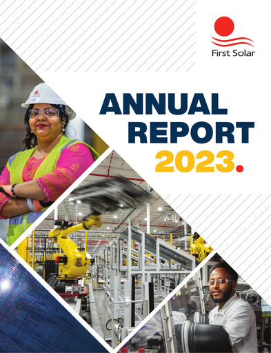 Thumbnail First Solar
 Annual Report 2023