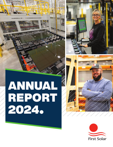 Thumbnail First Solar
 Annual Report 2024