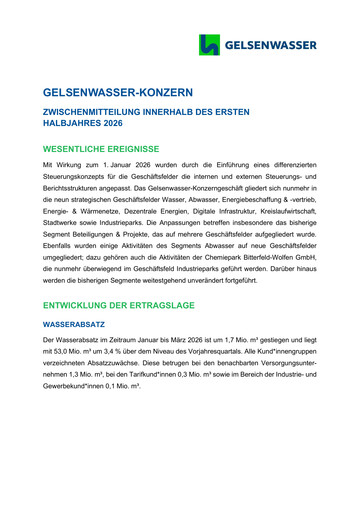 Thumbnail Gelsenwasser Quarterly Report 2026-q1