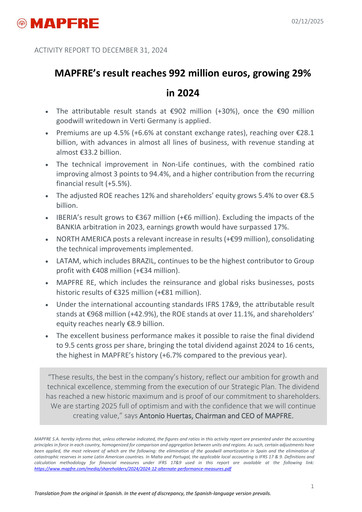 Thumbnail Mapfre Financial Report 2024