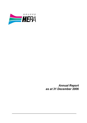 Thumbnail Hera Group Annual Report 2006