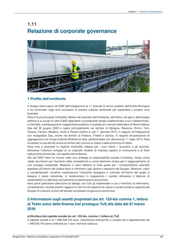 Miniature Hera Group Rapport annuel 2017