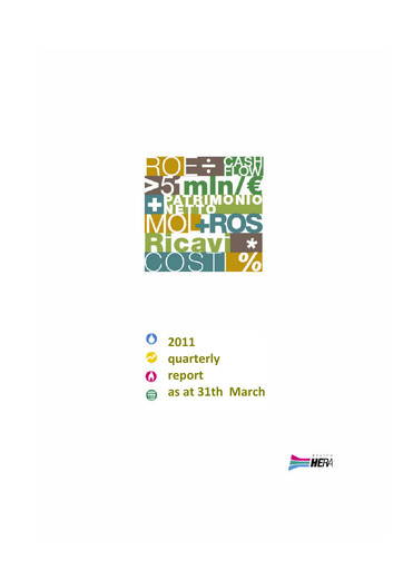 Thumbnail Hera Group Quarterly Report 2011-q1