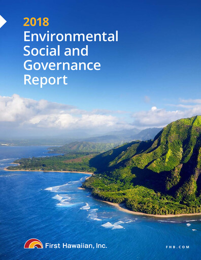 Thumbnail First Hawaiian Bank
 ESG Report 2018