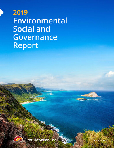 Thumbnail First Hawaiian Bank
 ESG Report 2019