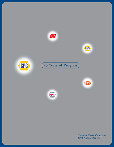 Miniature Genuine Parts Company
 Rapport annuel 2002