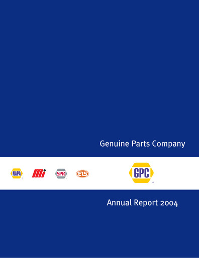 Miniature Genuine Parts Company
 Rapport annuel 2004