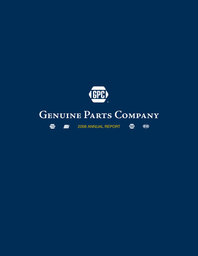 Miniature Genuine Parts Company
 Rapport annuel 2008