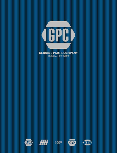 Miniature Genuine Parts Company
 Rapport annuel 2009