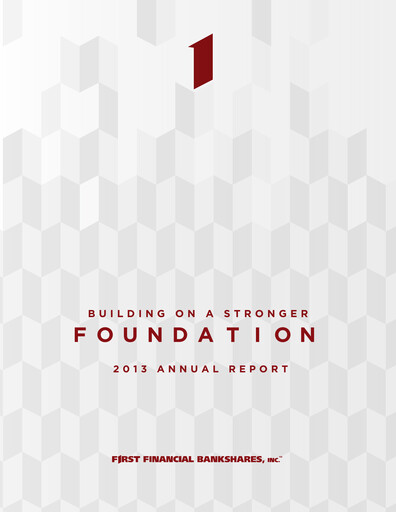 Thumbnail First Financial Bankshares Annual Report 2013
