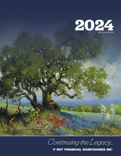 Thumbnail First Financial Bankshares Annual Report 2024