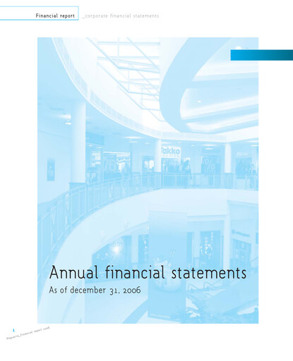 Thumbnail Klépierre Financial Statement 2006