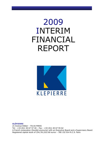 Thumbnail Klépierre Half-year Report 2009-h1