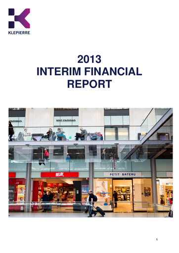 Thumbnail Klépierre Half-year Report 2013-h1