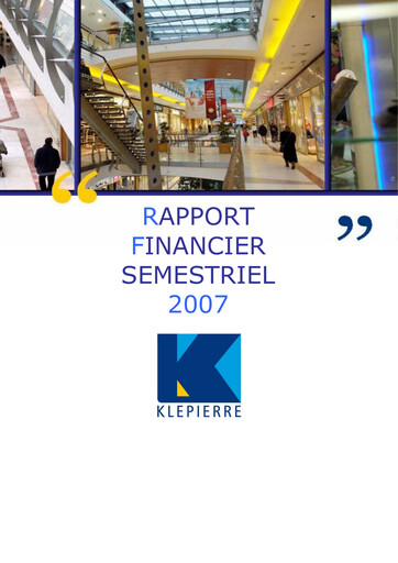 Thumbnail Klépierre Half-year Report 2007-h1