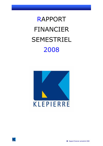 Thumbnail Klépierre Half-year Report 2008-h1