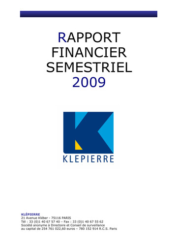 Thumbnail Klépierre Half-year Report 2009-h1