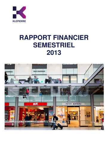 Thumbnail Klépierre Half-year Report 2013-h1