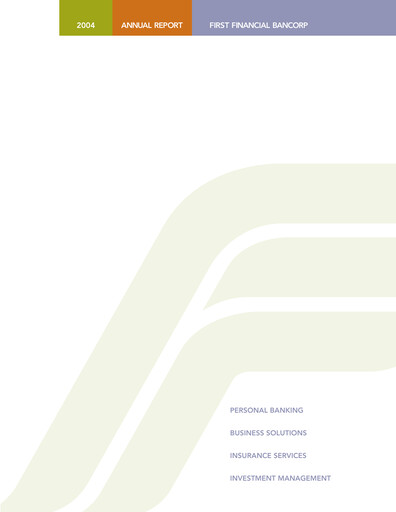 Thumbnail First Financial Bank
 Annual Report 2004