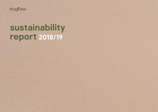 Thumbnail Kingfisher Sustainability Report 2018-2019