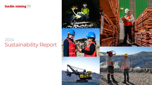 Thumbnail Lundin Mining
 Sustainability Report 2024