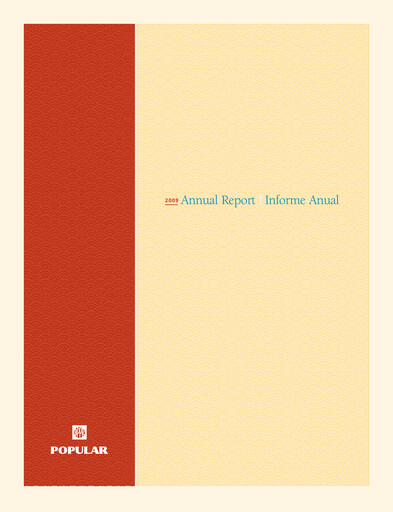Miniature Popular, Inc. (Banco Popular de Puerto Rico) Rapport annuel 2009
