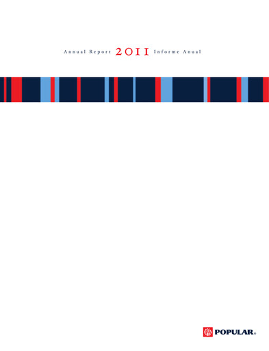 Miniature Popular, Inc. (Banco Popular de Puerto Rico) Rapport annuel 2011