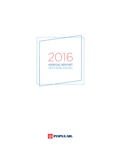 Miniature Popular, Inc. (Banco Popular de Puerto Rico) Rapport annuel 2016