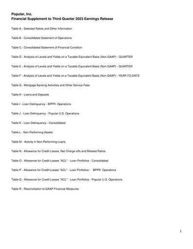 Thumbnail Popular, Inc. (Banco Popular de Puerto Rico) Quarterly Report 2023-q3