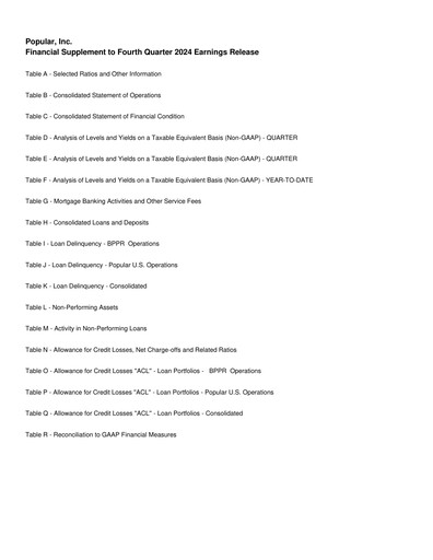Thumbnail Popular, Inc. (Banco Popular de Puerto Rico) Quarterly Report 2024-q4