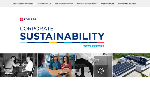 Miniature Popular, Inc. (Banco Popular de Puerto Rico) Rapport de durabilité 2023