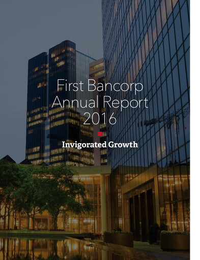 Vorschaubild First Bancorp
 Jahresbericht 2016