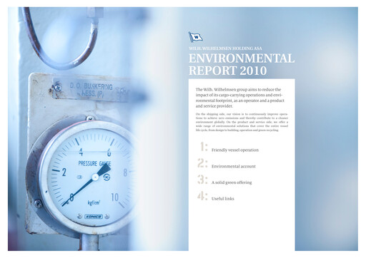 Thumbnail Wilh. Wilhelmsen Holding Sustainability Report 2010