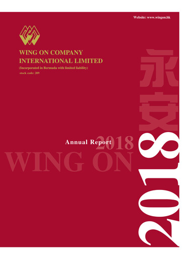 Thumbnail Wing On Company International Annual Report 2018