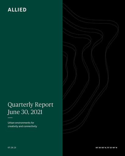 Thumbnail Allied Properties REIT Quarterly Report 2021-q2