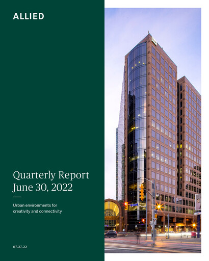 Thumbnail Allied Properties REIT Quarterly Report 2022-q2